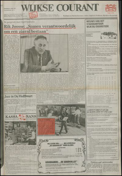 Wijkse Courant, 1 april 1982 (nr. 13, jrg. 113)