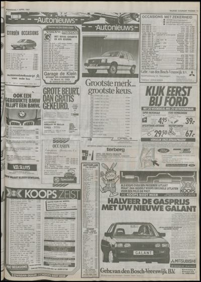Wijkse Courant, 1 april 1987 (nr. 13, jrg. 118)