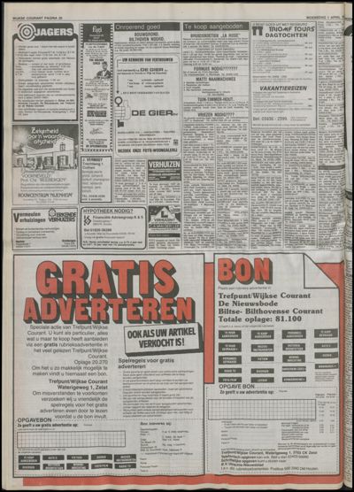 Wijkse Courant, 1 april 1987 (nr. 13, jrg. 118)