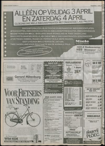 Wijkse Courant, 1 april 1987 (nr. 13, jrg. 118)