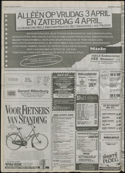 Wijkse Courant, 1 april 1987 (nr. 13, jrg. 118)