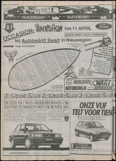 Wijkse Courant, 1 april 1987 (nr. 13, jrg. 118)