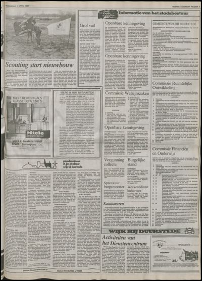 Wijkse Courant, 1 april 1987 (nr. 13, jrg. 118)