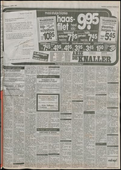 Wijkse Courant, 1 april 1987 (nr. 13, jrg. 118)