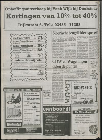 Wijkse Courant, 1 april 1992 (nr. 13, jrg. 122)