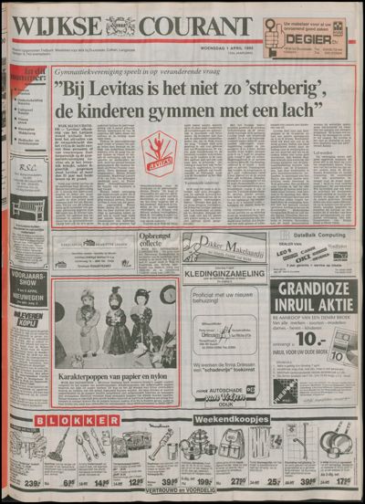 Wijkse Courant, 1 april 1992 (nr. 13, jrg. 122)