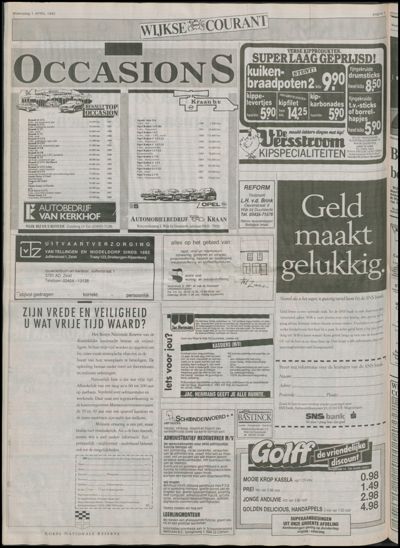 Wijkse Courant, 1 april 1992 (nr. 13, jrg. 122)