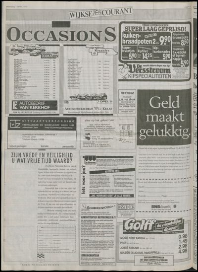 Wijkse Courant, 1 april 1992 (nr. 13, jrg. 122)