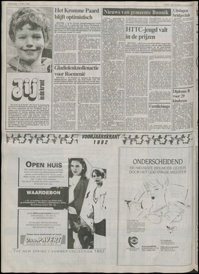 Wijkse Courant, 1 april 1992 (nr. 13, jrg. 122)
