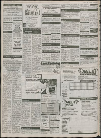 Wijkse Courant, 1 april 1992 (nr. 13, jrg. 122)