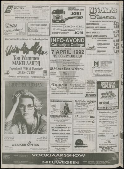 Wijkse Courant, 1 april 1992 (nr. 13, jrg. 122)