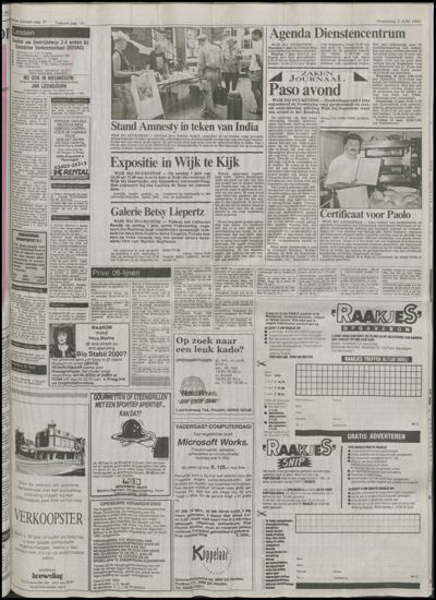 Wijkse Courant, 3 juni 1992 (nr. 22, jrg. 122)