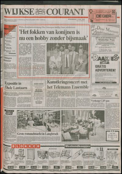 Wijkse Courant, 3 juni 1992 (nr. 22, jrg. 122)