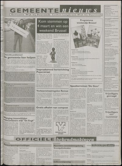 Wijkse Courant, 25 februari 1998 (nr. 8, jrg. 128)