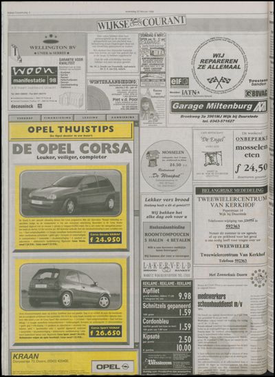 Wijkse Courant, 25 februari 1998 (nr. 8, jrg. 128)