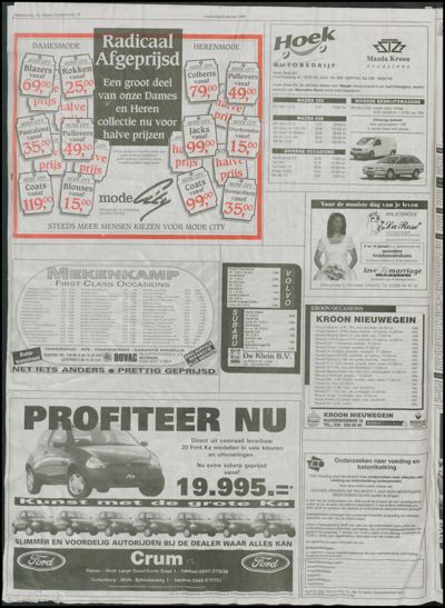 Wijkse Courant, 6 januari 1999 (nr. 1, jrg. 129)