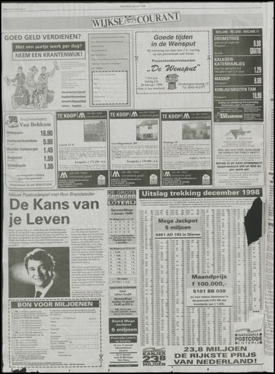 Wijkse Courant, 6 januari 1999 (nr. 1, jrg. 129)