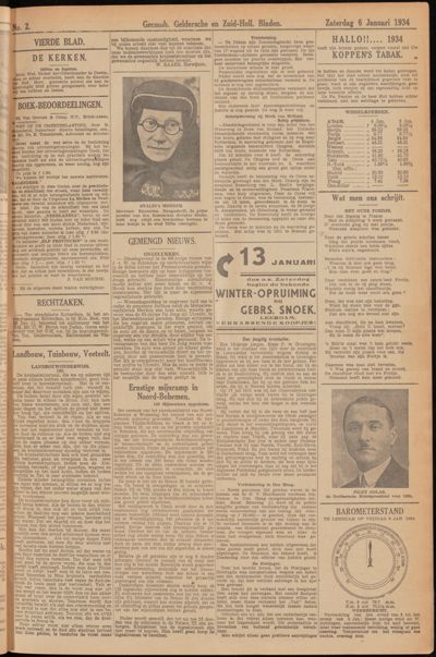 Asperensche en Heukelumsche Courant, 6 januari 1934