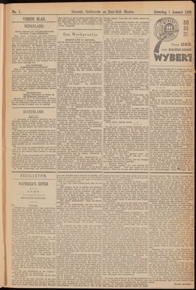 Asperensche en Heukelumsche Courant, 1 januari 1938