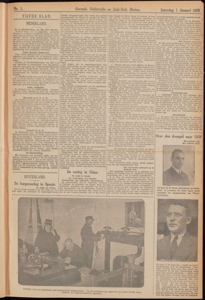 Asperensche en Heukelumsche Courant, 1 januari 1938
