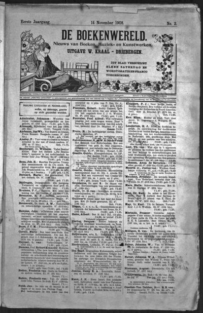 De Boekenwereld, 14 november 1908 (nr. 2, jrg. 1)