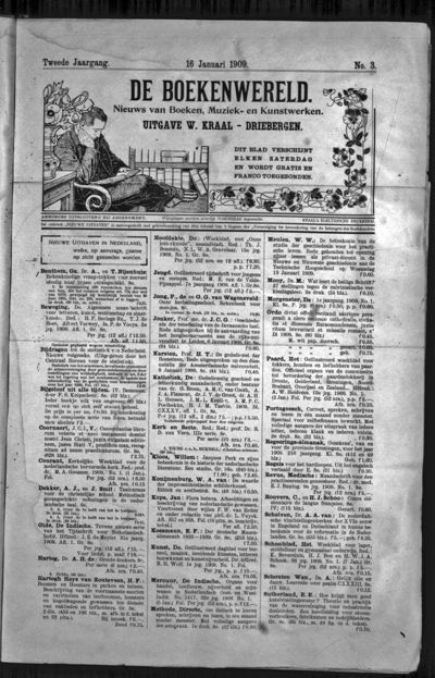 De Boekenwereld, 16 januari 1909 (nr. 3, jrg. 2)