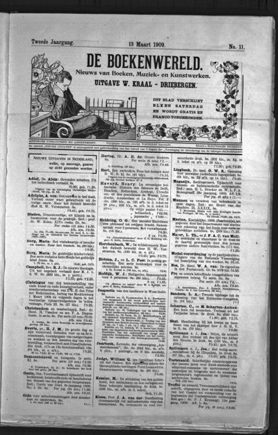 De Boekenwereld, 13 maart 1909 (nr. 11, jrg. 2)