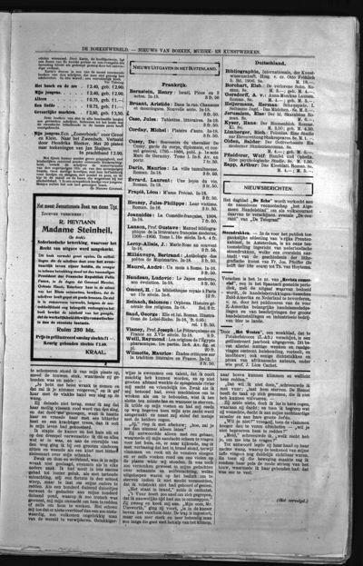 De Boekenwereld, 13 maart 1909 (nr. 11, jrg. 2)