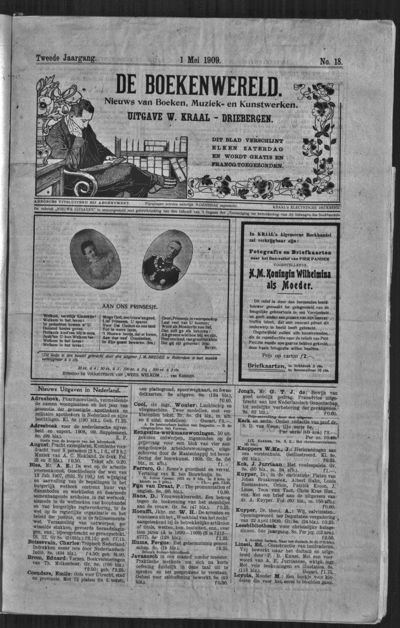 De Boekenwereld, 1 mei 1909 (nr. 18, jrg. 2)