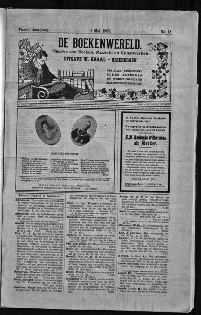 De Boekenwereld, 1 mei 1909 (nr. 18, jrg. 2)