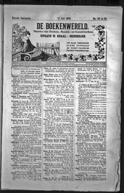 De Boekenwereld, 17 juli 1909 (nr. 28, jrg. 2)