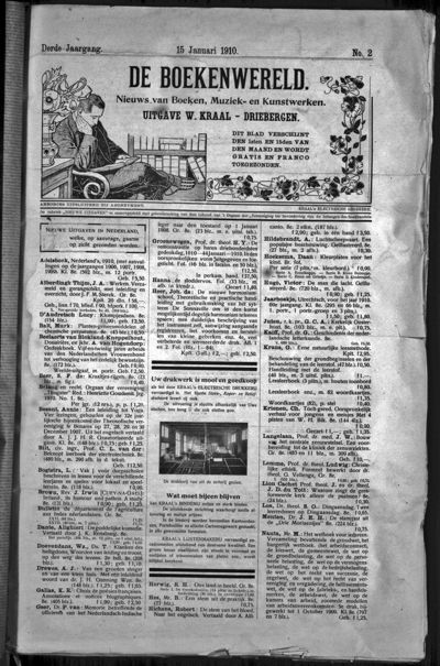 De Boekenwereld, 15 januari 1910 (nr. 2, jrg. 3)