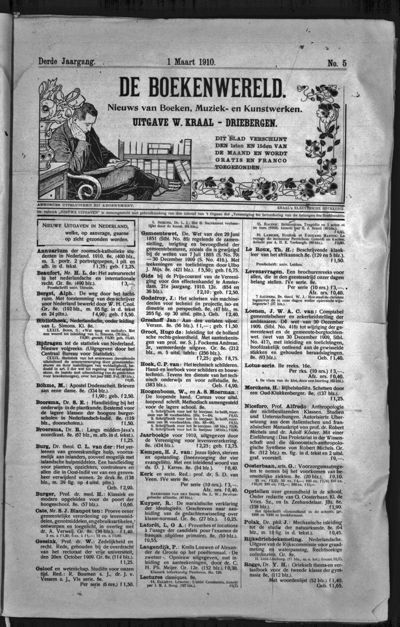 De Boekenwereld, 1 maart 1910 (nr. 5, jrg. 3)