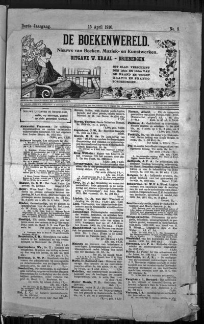 De Boekenwereld, 15 april 1910 (nr. 8, jrg. 3)