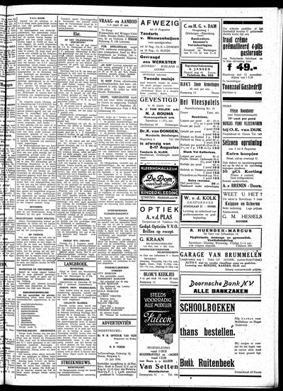 De Kaap, 1 augustus 1936