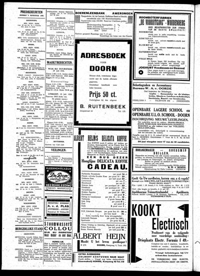 De Kaap, 1 augustus 1936