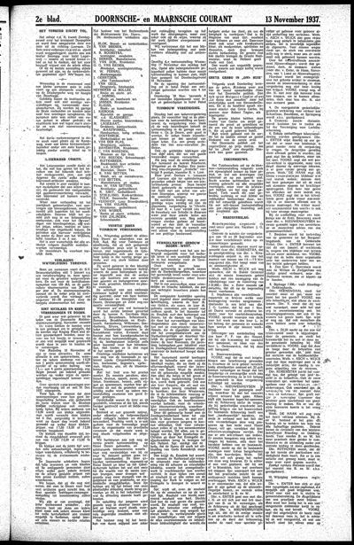 De Kaap, 13 november 1937