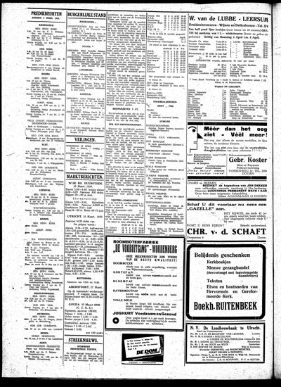 De Kaap, 1 april 1939