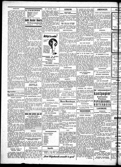 De Kaap, 16 maart 1940