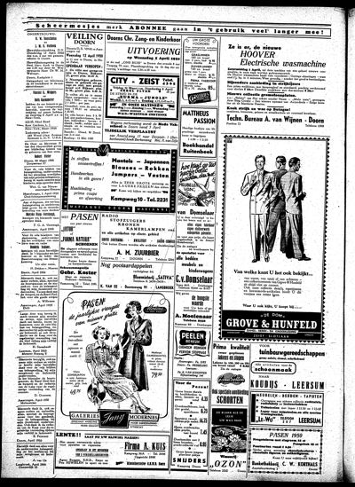 De Kaap, 1 april 1950