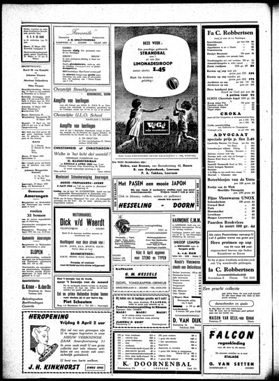 De Kaap, 1 april 1955