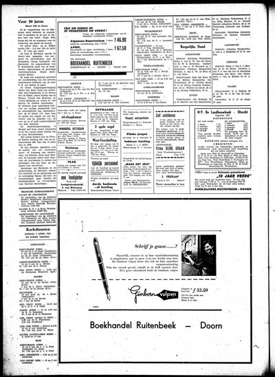 De Kaap, 1 april 1955