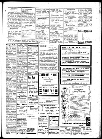 De Kaap, 1 augustus 1958