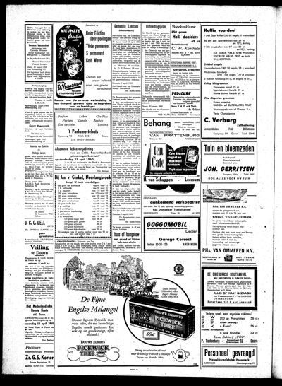 De Kaap, 1 april 1960