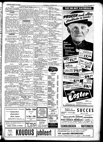 De Kaap, 1 augustus 1963