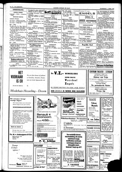 De Kaap, 1 april 1965