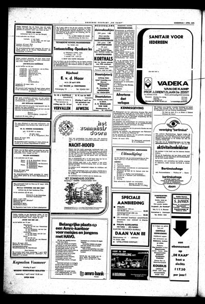 De Kaap, 1 april 1976