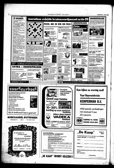 De Kaap, 1 april 1976