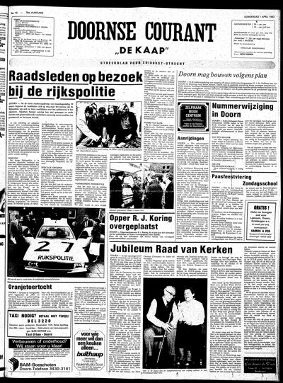 De Kaap, 1 april 1982
