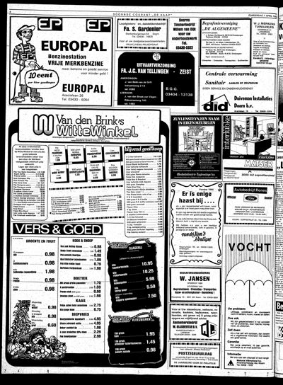 De Kaap, 1 april 1982